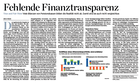Lack of transparency of pension funds